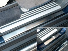 LOWER SILL STEP COVERS BRUSHED FINISH