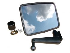 UNBREAKABLE MIRROR KIT FLAT SHORT ARM