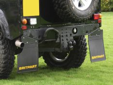 PAIR OF BRITPART MUDFLAPS (YELLOW LOGO)
