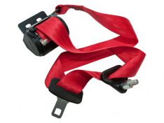 RED SEAT BELT RH TRUCK CAB DEFENDER FRONT