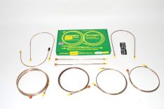 BRAKE PIPE SET DEF(90) 90-98 WITH FRT BRK VALVE AND LESS ABS